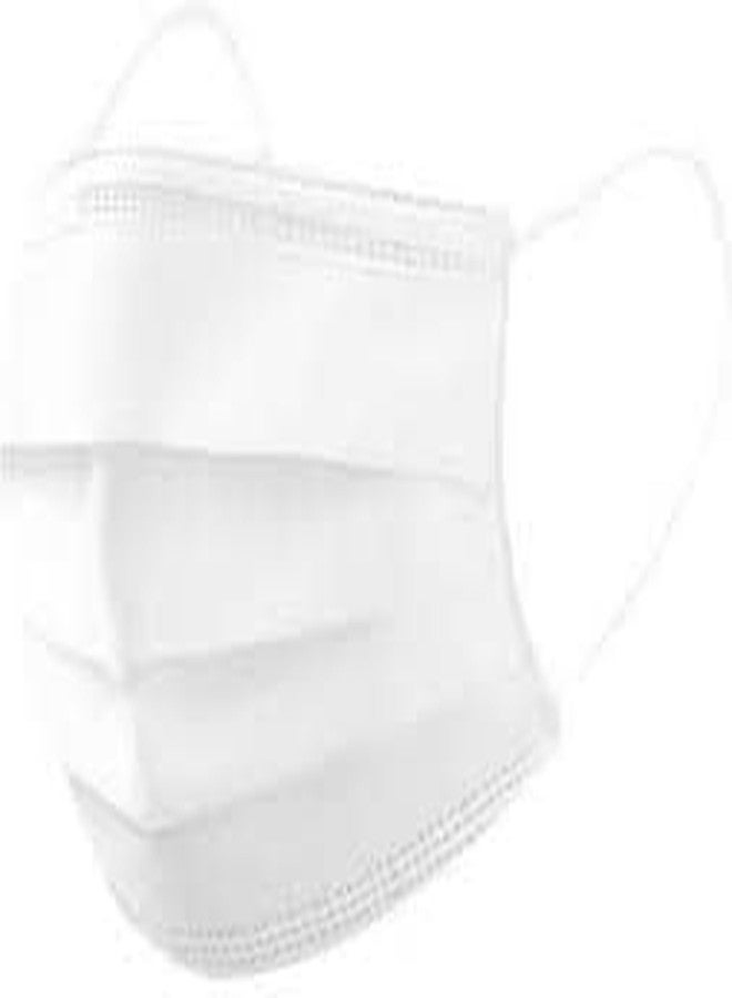 ADWIT 3Ply Surgical Face non woven with In build Nose Pin meltbon Fabric with 25GSM 3layer (CE, ISO, GMP, FDA Certified Mask) (White, Pack of - 200) - Image 1